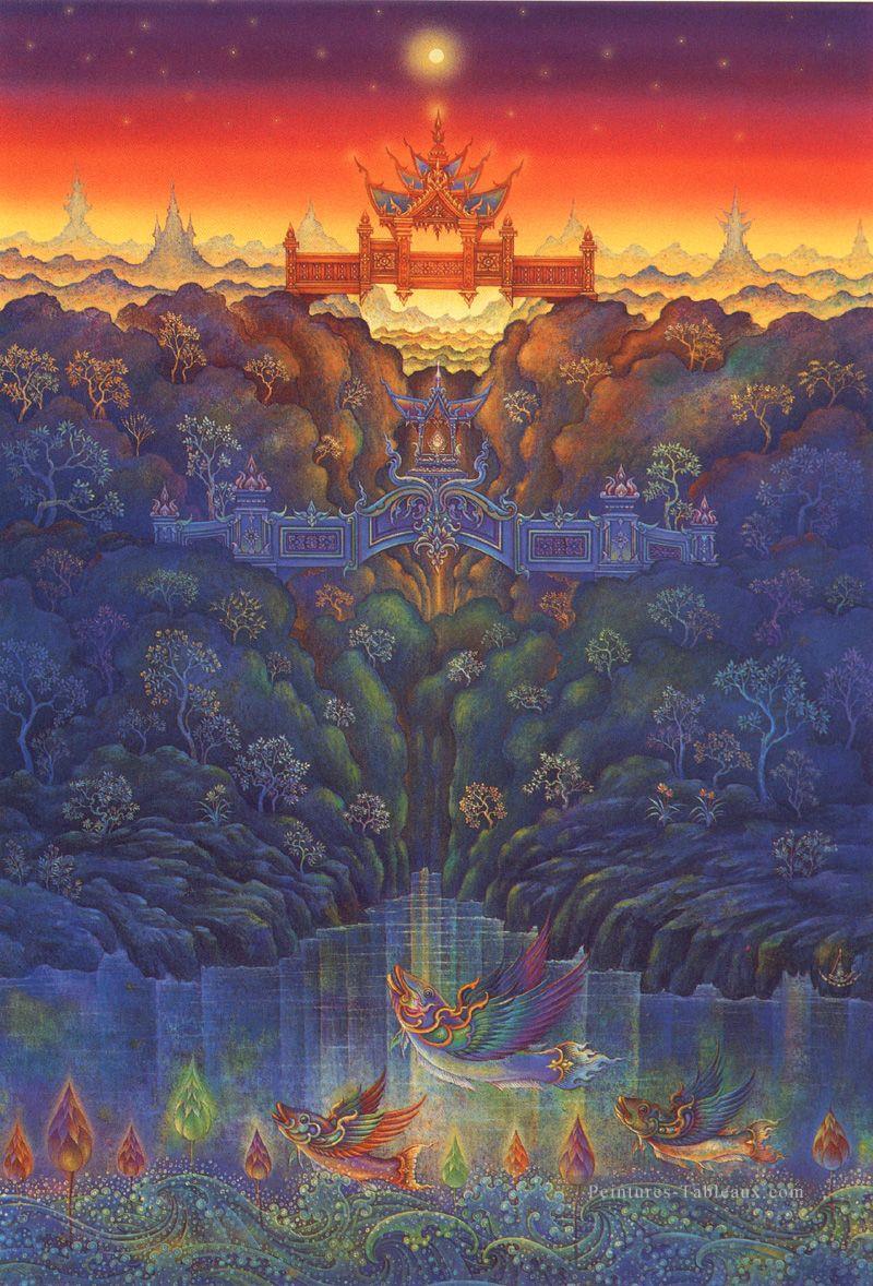 contemporain bouddhisme ciel Fantasy 003 CK contes de fées Peintures à l'huile